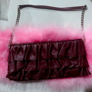 Newport News Stylish Burgandy Chain purse